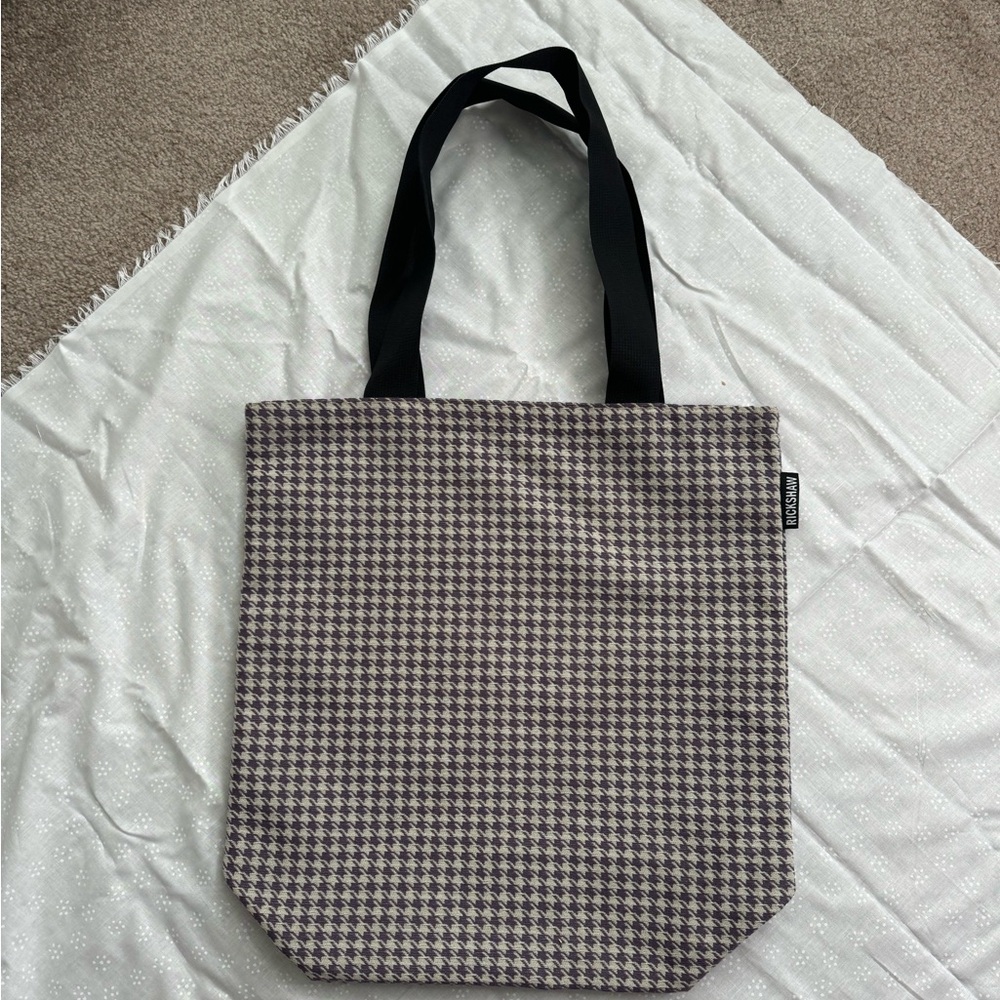 Rickshaw Bagworks Purple Houndstooth Tote Bag
